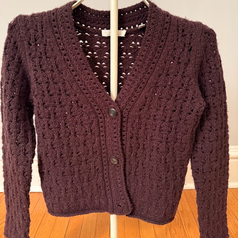 Vince Plum Cardigan